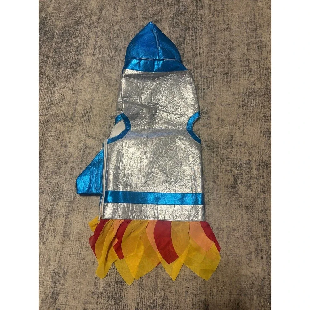 Pottery Barn Kids 3D Rocket Ship Costume Dress Up Pretend Play Size 3T